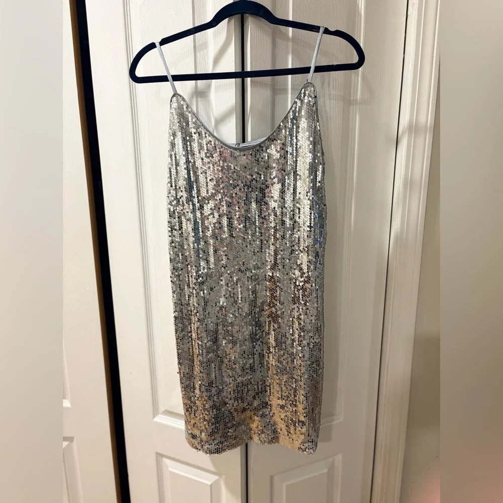 NWT Allegra K Sequin Cocktail Dress - Picture 2 of 5